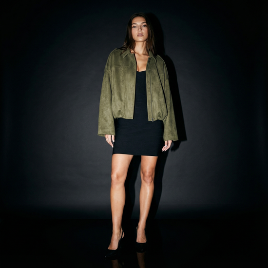 Eclipse Vintage Oversized Bomber Jacket